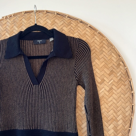 T TAHARI KNIT MIDI FIT & FLARE DRESS - EUC LIKE NEW - Picture 9 of 14